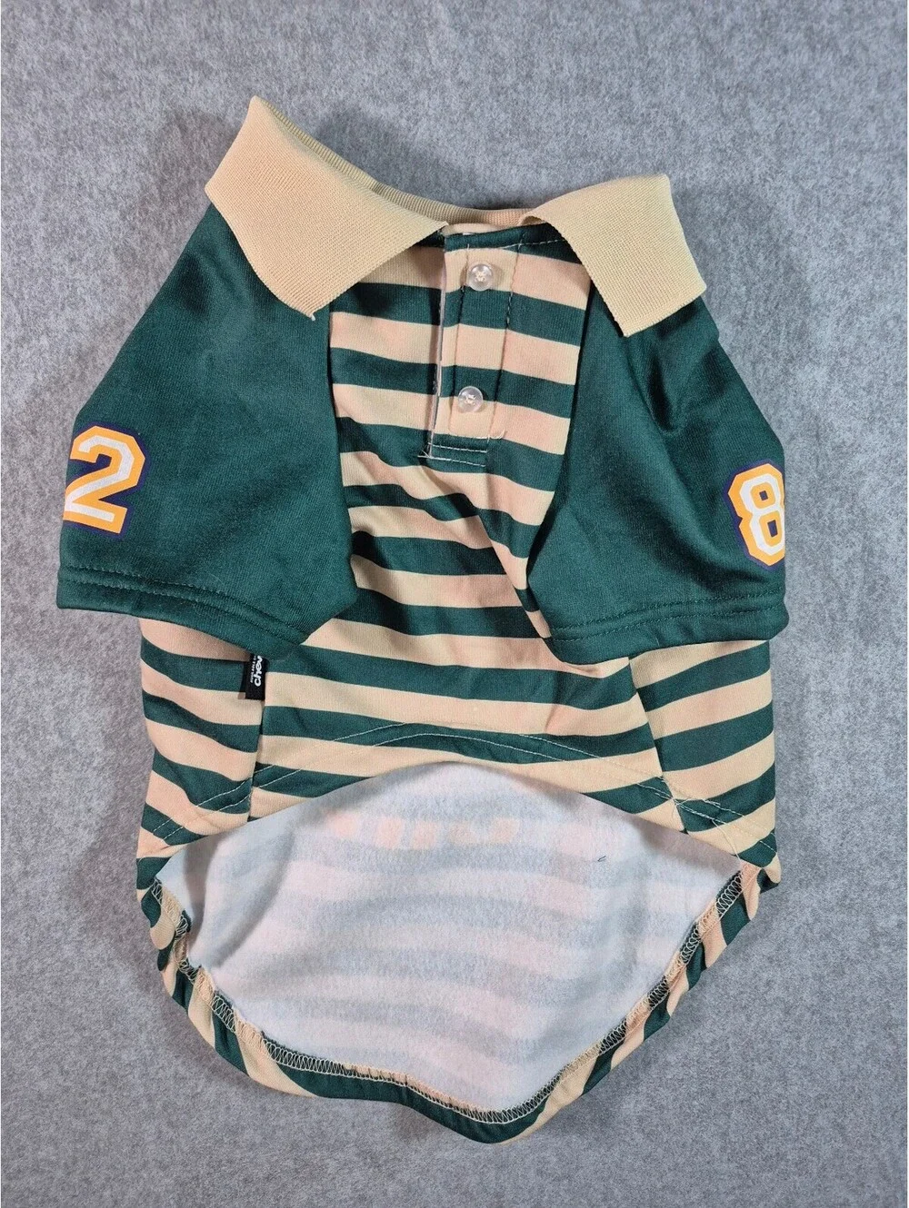 Disney Mickey Mouse Dog Polo Shirt Small Medium Green Striped Chewy Exclusive